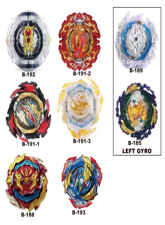مجموعة ألعاب MUSTYBELT Battleling Top Burst Gyro، هدية للأطفال الأولاد من سن 6 إلى 12 عامًا فما فوق، لعبة قتال قتالية، 12 بلبل دوار، 2 قاذف ثنائي الاتجاه، مقبض بدء التشغيل (BOZE-B8) - Image 3